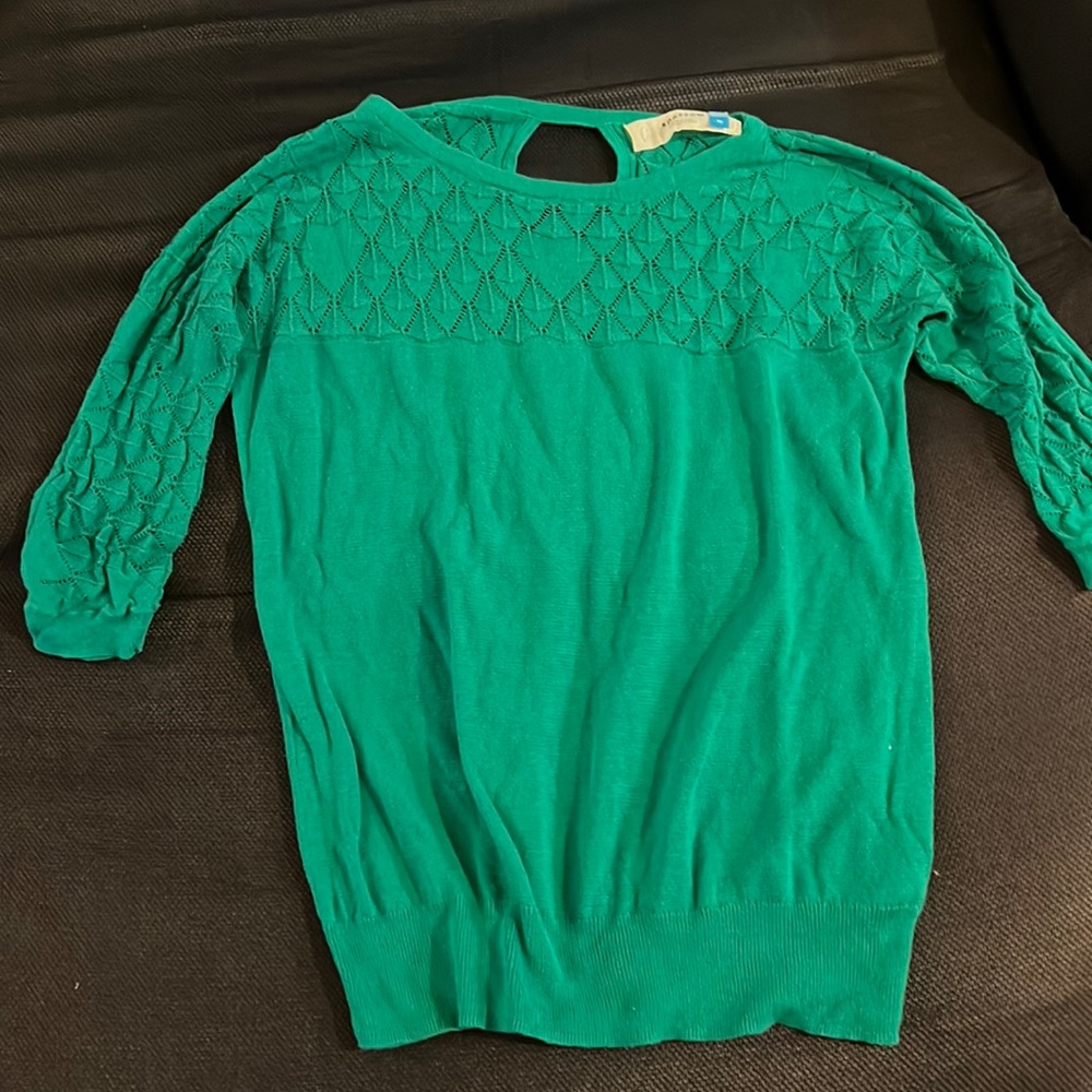 Gently worn Anthropologie brand Sparrow light knit top size M